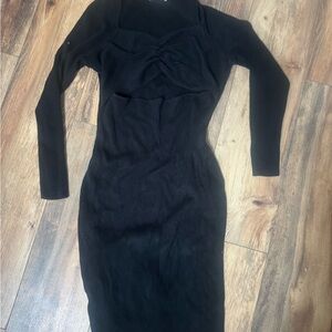 Abercrombie & Fitch Black Long Sleeve Dress